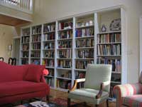living room bookcases